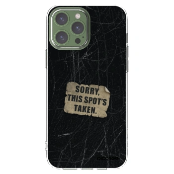 Picasee silikonska prozirna maskica za Apple iPhone 13 Pro Max - SORRY