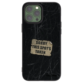 Picasee crna silikonska maskica za Apple iPhone 13 Pro Max - SORRY