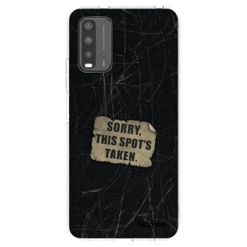 Picasee crna silikonska maskica za Xiaomi Redmi 9T - SORRY