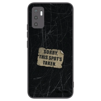 Picasee crna silikonska maskica za Xiaomi Redmi Note 10 5G - SORRY