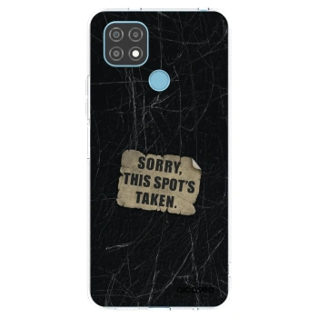 Picasee silikonska prozirna maskica za Realme C21 - SORRY