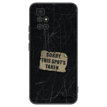 Picasee crna silikonska maskica za Xiaomi Redmi 10 - SORRY