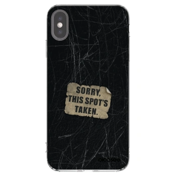 Picasee silikonska prozirna maskica za Apple iPhone XS Max - SORRY