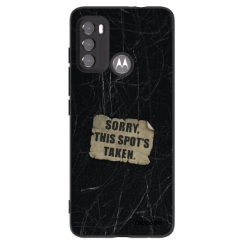 Picasee crna silikonska maskica za Motorola Moto G60 - SORRY