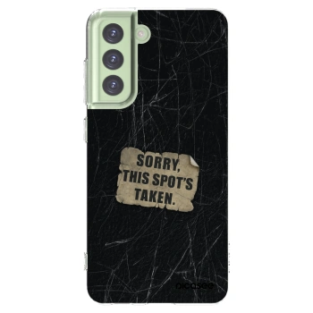 Picasee silikonska prozirna maskica za Samsung Galaxy S21 FE 5G - SORRY