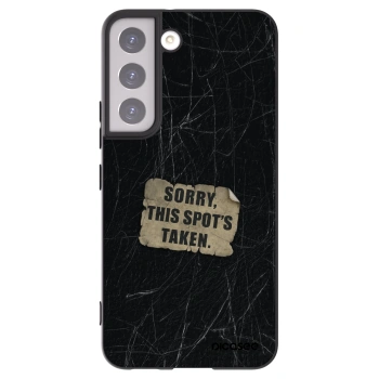 Picasee crna silikonska maskica za Samsung Galaxy S22 5G - SORRY