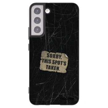 Picasee crna silikonska maskica za Samsung Galaxy S22+ 5G - SORRY