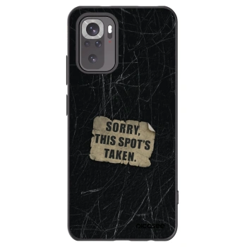 Picasee crna silikonska maskica za Xiaomi Redmi Note 11S 4G - SORRY
