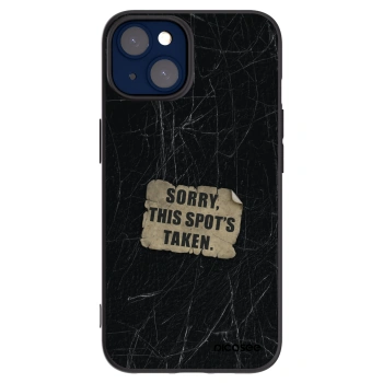 Picasee crna silikonska maskica za Apple iPhone 14 - SORRY