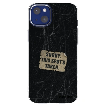 Picasee silikonska prozirna maskica za Apple iPhone 14 Plus - SORRY