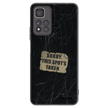 Picasee crna silikonska maskica za Xiaomi Redmi Note 11 Pro+ 5G - SORRY