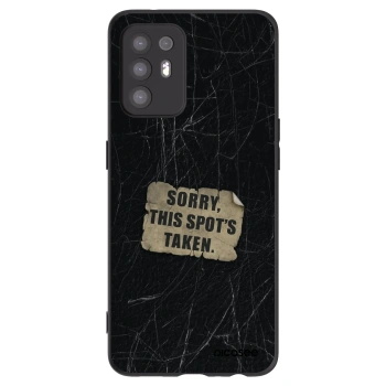 Picasee crna silikonska maskica za OPPO A94 5G - SORRY