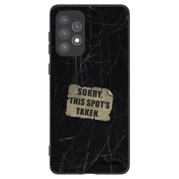 Picasee crna silikonska maskica za Samsung Galaxy A73 5G - SORRY