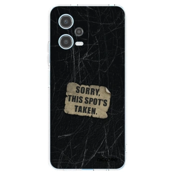 Picasee silikonska prozirna maskica za Xiaomi Redmi Note 12 5G - SORRY