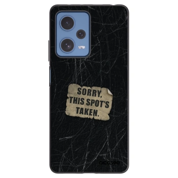 Picasee crna silikonska maskica za Xiaomi Redmi Note 12 Pro 5G - SORRY