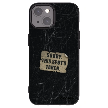 Picasee crna silikonska maskica za Apple iPhone 15 - SORRY