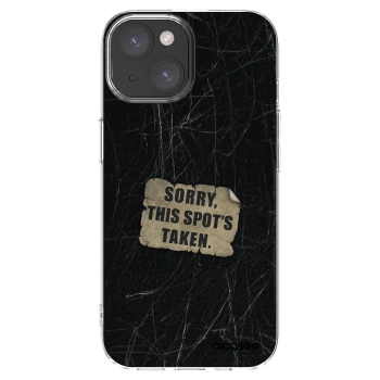 Picasee silikonska prozirna maskica za Apple iPhone 15 - SORRY
