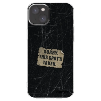 Picasee silikonska prozirna maskica za Apple iPhone 15 Plus - SORRY