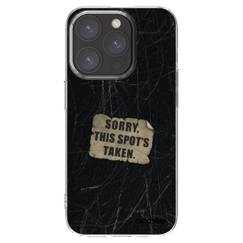 Picasee silikonska prozirna maskica za Apple iPhone 15 Pro - SORRY