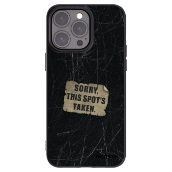 Picasee crna silikonska maskica za Apple iPhone 15 Pro Max - SORRY