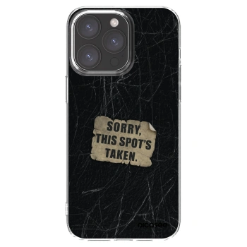 Picasee silikonska prozirna maskica za Apple iPhone 15 Pro Max - SORRY