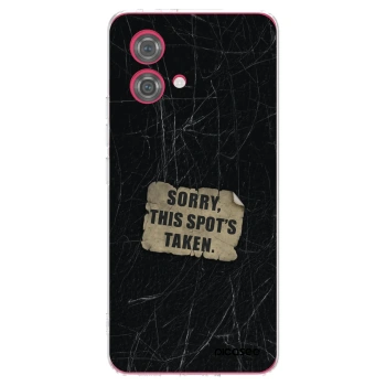 Picasee silikonska prozirna maskica za Motorola Moto G84 5G - SORRY