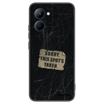 Picasee crna silikonska maskica za Realme C33 (2023) - SORRY