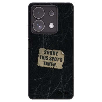Picasee crna silikonska maskica za Xiaomi Redmi Note 13 Pro 4G - SORRY