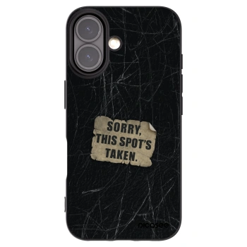 Picasee crna silikonska maskica za Apple iPhone 16 - SORRY