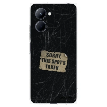 Picasee silikonska prozirna maskica za Realme C33 (2023) - SORRY