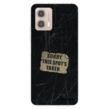 Picasee silikonska prozirna maskica za Motorola Moto G53 5G - SORRY