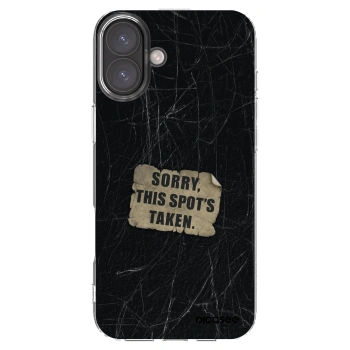 Picasee silikonska prozirna maskica za Apple iPhone 16 Plus - SORRY