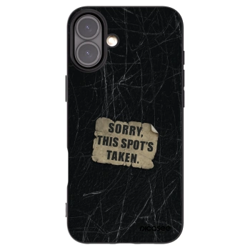 Picasee crna silikonska maskica za Apple iPhone 16 Plus - SORRY