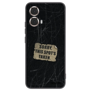 Picasee crna silikonska maskica za Motorola Moto G85 - SORRY
