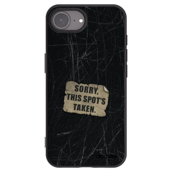 Picasee crna silikonska maskica za Apple iPhone 16e - SORRY