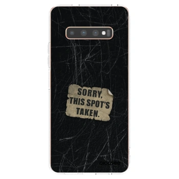 Picasee silikonska prozirna maskica za Samsung Galaxy S10 Plus G975 - SORRY