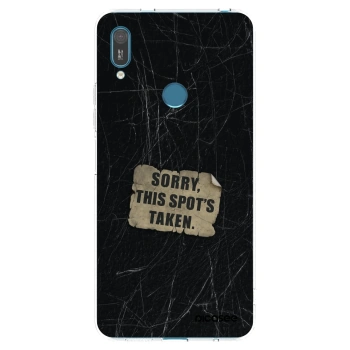 Picasee silikonska prozirna maskica za Huawei Y7 2019 - SORRY