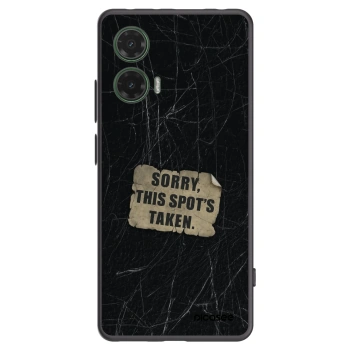 Picasee crna silikonska maskica za Motorola Moto G35 5G - SORRY