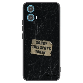 Picasee crna silikonska maskica za Motorola Moto G34 5G - SORRY