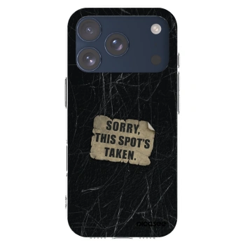 Picasee silikonska prozirna maskica za Apple iPhone 17 Pro - SORRY