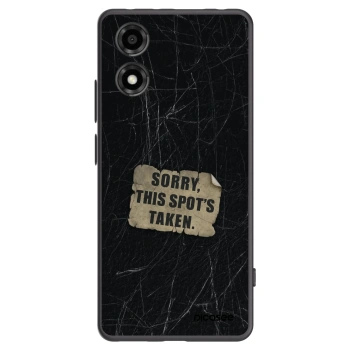 Picasee crna silikonska maskica za Motorola Moto E14 - SORRY
