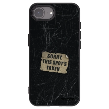 Picasee crna silikonska maskica za Apple iPhone 17e - SORRY