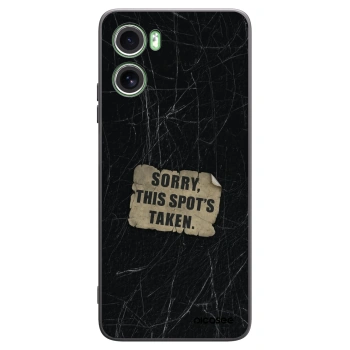 Picasee crna silikonska maskica za Motorola Moto G06 - SORRY