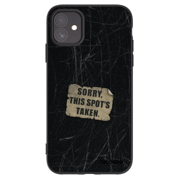 Picasee crna silikonska maskica za Apple iPhone 11 - SORRY