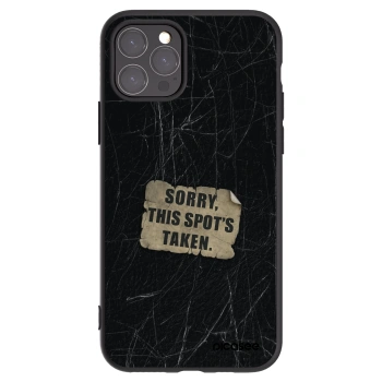 Picasee crna silikonska maskica za Apple iPhone 11 Pro - SORRY
