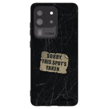 Picasee crna silikonska maskica za Samsung Galaxy S20 Ultra 5G G988F - SORRY