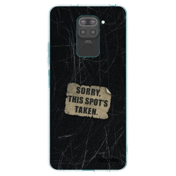 Picasee crna silikonska maskica za Xiaomi Redmi Note 9 - SORRY