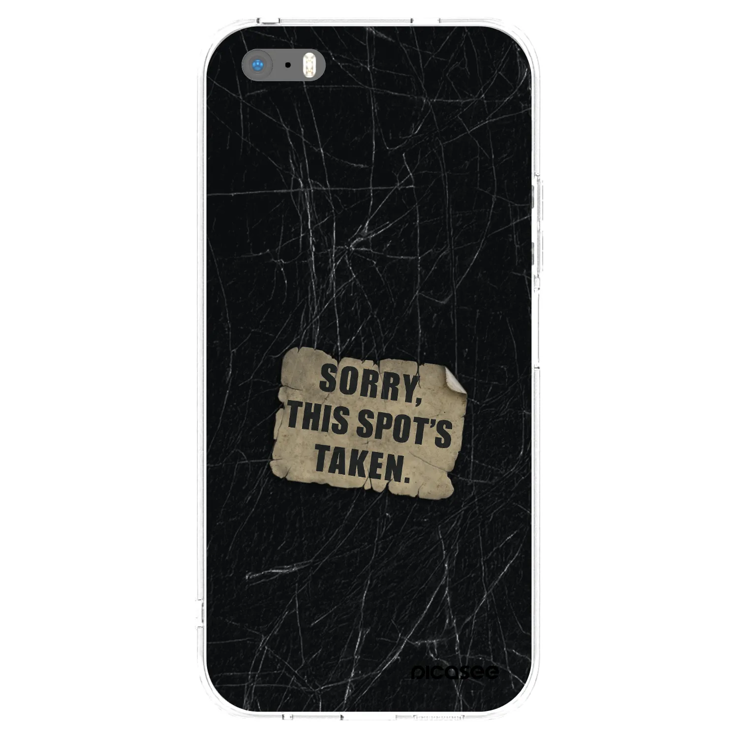 Picasee silikonska prozirna maskica za Apple iPhone 5/5S/SE - SORRY