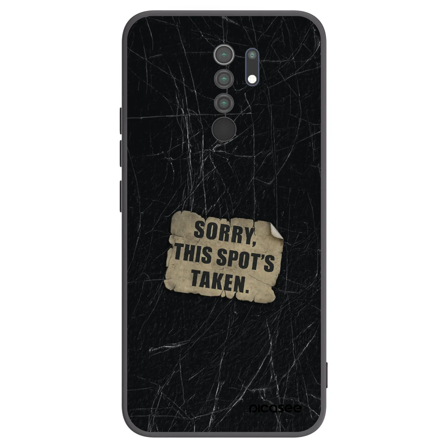 Picasee crna silikonska maskica za Xiaomi Redmi 9 - SORRY