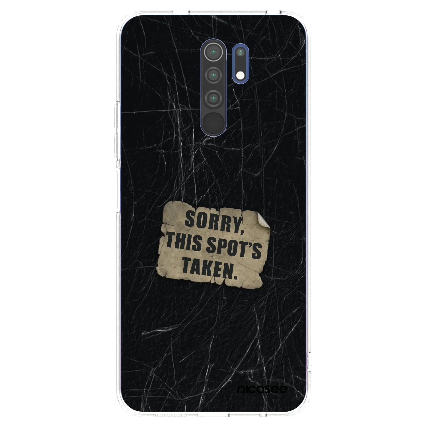 Picasee silikonska prozirna maskica za Xiaomi Redmi 9 - SORRY